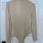 NWOT Mock Neck Ruched Bodysuit Photo 8