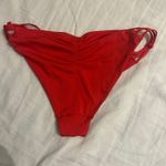 Red Scrunch Bikini Bottoms Photo 1