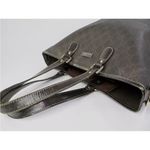 Gucci •  supreme PVC canvas and leather tote bag deep brown Photo 9