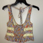 Free People New NWT  Kianna Floral Eyelet Tank Photo 5