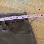 PacSun Brown Vegan Leather Flare pants - size XS Photo 10