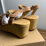 Chocolat Blu  Yizzy Toast Raffia NWT Women's size 8.5 Photo 4