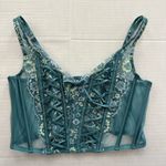 Victoria's Secret Blue Teal Corset Top size S/M Photo 6