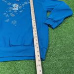 Vintage Christmas Sweatshirt MED. Pull Over Crewneck Sweat Shirt Grandma EUC Blue Photo 4