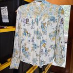 Free People  HOLD ON TO ME FLORAL LONG SLEEVE BLOUSE IVORY COMBO SIZE SMALL Photo 15