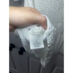 NWOT Mi Ami Boutique Smocked Babydoll White‎ Short Sleeve Blouse Size Medium White Photo 3