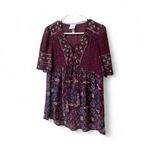 Knox Rose  Boho Floral Tunic Blouse Women’s Small Photo 1