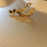 Rhinestone #1 Hair Dresser Pin! Gold Tone! Comes with a box Photo 3
