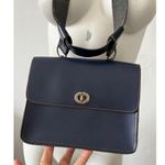 EXPRESS Vintage Blue Boxy adjustable belt strap Mini rectangular shoulder bag Photo 1