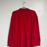 ZARA Red Pleated Mock Neck Long Sleeve Mini Dress Sz L Photo 8