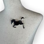 Vintage Sterling Silver Navajo Native American Horse Pony Brooch Signed Verj N. Photo 1
