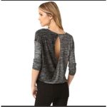 Rag and Bone  grey Mia long sleeve surplice back top Photo 1