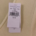 American Eagle  Shirt size M crop top color light yellow brand new with tag Photo 1