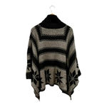 525 America  Cashmere Wool Blend Turtleneck Poncho Photo 1