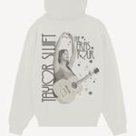 Taylor Swift Black and White Oversized Graphic Sweatshirt Photo 0