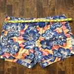 STYLUS Tropical Floral Print Shorts Size 10 Blue Photo 7