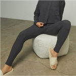 Lunya Restore Thermal High Rise Legging in Mellow Gray Heather Size Medium NWOT Photo 0