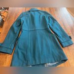 Tulle Teal Wool Blend Pea Coat Photo 2