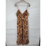 INDIKAH  Babydoll Swing Midi Dress Women Medium Orange Milkmaid Coquette Preppy Photo 1