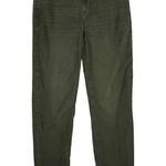 American Eagle  Olive Green Corduroy Stretch Skinny Pants 90s Straight 0 Regular Photo 0