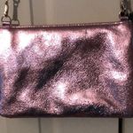 Victoria's Secret V-Quilt Metallic Crackle Crossbody Bag Pink New With Tags NWT Photo 6