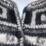 Pacific&Co Peruvian Trading . alpaca wool soft warm fair isle jacket M gray Photo 1