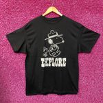 Peanuts Snoopy & Woodstock Explore Charcoal T-Shirt XL Photo 0