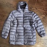 Eddie Bauer Women's Charcoal Grey Quilted Down Hooded Parka 650 Size XXL Photo 9