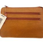 Mundi Vintage  Sears Real Leather Brown Money Bag Wristlet Grab Clutch Pouch Photo 0