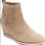 Geox  Illusion Perforated Suede Wedge Bootie Photo 0