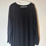 Eileen Fisher  Tencel Black Maxi Dress Size XL Photo 1