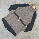 Anthropologie Dolan Women’s Zip Up Long Knit Sweater Jacket Drawstring Size M Brown Size M Photo 0