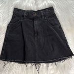Free People We the Free Black Cosmic Flirt Fringe Mini Skirt Photo 0