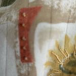 Alfred Dunner Cream and Green Blouse with Vintage Print Size XL Photo 3