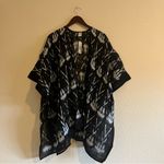 l*space NWT L* Shibori Seas Go With the Flow Cover Up Kimono One Size Midnight Blue Photo 4