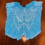 Primitive Vintage y2k 2000s butterfly crochet crop top  Photo 5