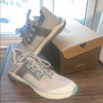 OluKai Wailuku Women's Mist Grey and Teal Sneakers. Size 9.5 EU 39.5 Gray Photo 1