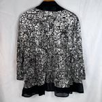 Chico's Easywear Silver Velvet Open Front Cardigan Dressy Cocktail Size 2-12/14 Photo 1