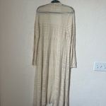 Anthropologie  Moth Cream Linen blend Knit Cardigan size M Photo 8