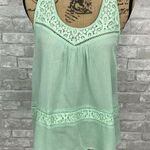 Andthewhy  Mint Lace Sleeveless Tank Top Photo 0