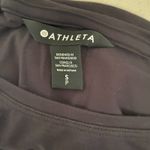 Athleta Black All Around Ruched Stretchy Long Sleeve Boat Neck Pullover Top Sz S Photo 6