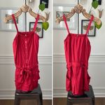 Apple Bottoms Vintage Y2K Red Satin Romper Removable Straps M Photo 1