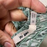 MiaMii Green Floral Mini Dress Smocked‎ Square Neck Tiered Ruffle Short Sleeve Photo 6