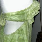 Sabo Skirt Chic Green Plaid Ruffle Dress Photo 6