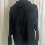 Sweet Romeo NWT Black  Hooded Ribbed Sweater Photo 0