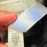 Gap Dark Wash Denim Mini Skirt 5 Pocket Front Button Zip Classic Blue Casual 8 Photo 3