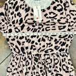 Merokeety NWT Animal Print Leopard 3/4 Sleeve Dress Large Photo 6