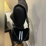 Haute Shore Black & White Stripe Neoprene Shoulder Bag Crossbody Chain Detail Photo 10