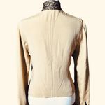 Dana Buchman  Silk Beige and Metallic Blouse Sz 2 Photo 8