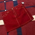 Gap  jeans red corduroy skirt NWT new with tags
Women’s 14

Contrast stitching Photo 0